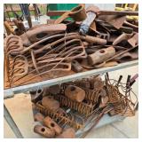 Rolling Cart of Hand Tool Heads: Large Lot