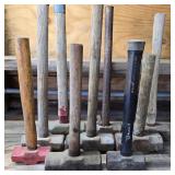 Lot of 9 Small Sledgehammers