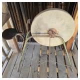 Antique Green Pedal Grinding Wheel