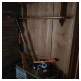 Rustic Table, BB Gun, BBs, & Pellets Lot