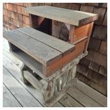 Rustic Two Tier Outdoor Table