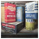 Cautionary Automotive Box & Vintage Tins