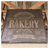 Large Wood Hogscald Hollow Camps Bakery Sign