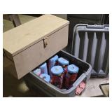 Shop Towels, Tote & Metal Storage Box