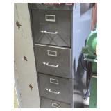 Four Drawer File Cabinet w/ Electrical Cords