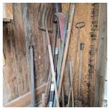 Corner of Tools w/ Pitchforks & Hammers