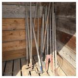 Corner of Tools w/ Posthole Diggers