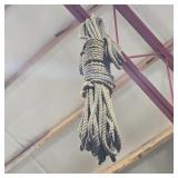 Bundle of Large Rope Hangin from Rafters