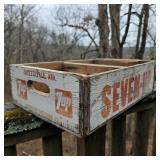 Antique Fayetteville, Ark. Seven-Up Soda Crate