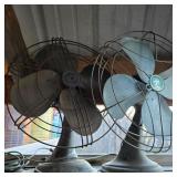 Antique Fan Pair