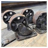 Set of Four 4" Heavy-Duty Casters