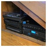 Lot of Audio Equipment w/ Record Player