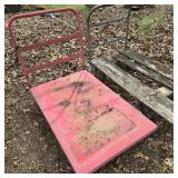 Two Rolling Platform Carts