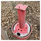Red Brake Drum Pedestal Stand