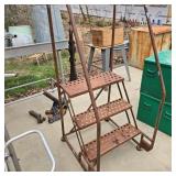 Vintage 3-Step Metal Ladder