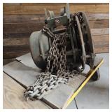 Yale 1 1/2 Ton Geared Block Hoist & Dolly