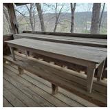 Rustic Short Farmhouse Style Pine Table