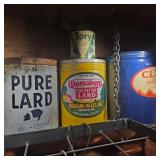 Old Lard & Shortening Tins