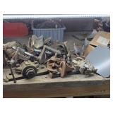 Lot of Clamp-On Vises, Shelf Dividers +