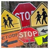 School, Stop, & Detour Sign Lot