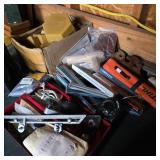 Misc. Lot w/ Chainsaw Files, Beeswax, & Radio