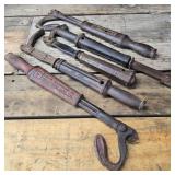 5 Antique Nail Pullers