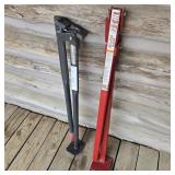 Pair of T-Post Pullers