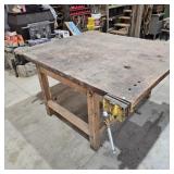 Large 4 Clamp Wood Work Table