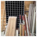 Wood Organizer, Survey Tripods, & Misc. Lot