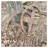 Pair of 55 Gallon Drum Dolly Frames