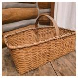 Old Wood Splint Market Basket