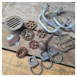 Chrome Pulls, Hardware, & Coca-Cola Opener Lot