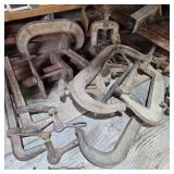 Large Lot of Assorted Clamps