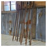 Lot of 8 Digging / Pry Bars