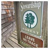 Stewardship Forest & Leave no Trace Signs