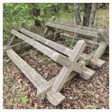 Pair of Log Sleds / Sawhorses
