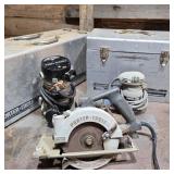 Porter Cable Hammer Drills, Router, Sanders, & Saw