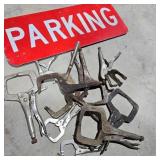 Parking Sign & Locking Pliers