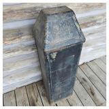 Vintage Bennet Metal Trash Can