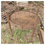 DIY Rustic Outdoor Fire Pit w/ Grilling Grate