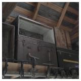 Vintage Trunks & Wood Boxes Above (Near Ladder)
