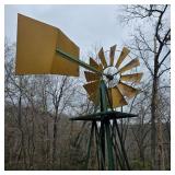 Metal Yard Art Windmill