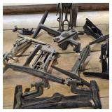 Lot of Antique Saw Sharpening Vises w/ Sargent