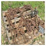Pallet of Chain Section w/ Hitch