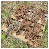 Pallet of Chain Section w/ Binder & Hook