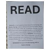 Pick-up Notice / Instructions