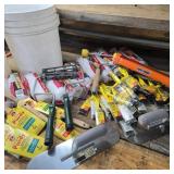 2 Buckets of Painting / Staining w/ Trowels