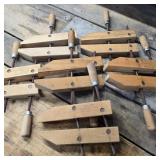 Set of 6 Jorgensen 10" Wood Clamps