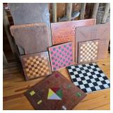 Lot of Vintage Checkers & Marbles Boards
