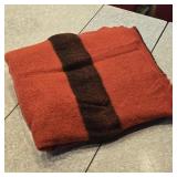 Vintage 58" x 64" Wool Blanket